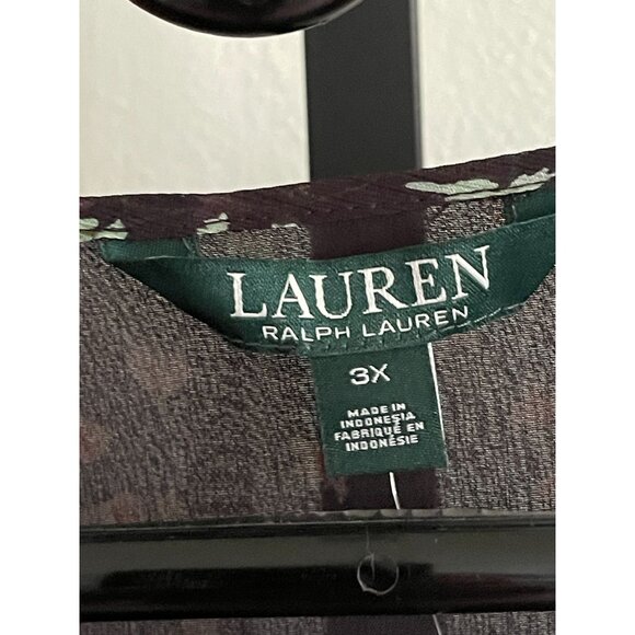 NWT Lauren Ralph Lauren Womens Floral Blouse Top - Picture 6 of 6